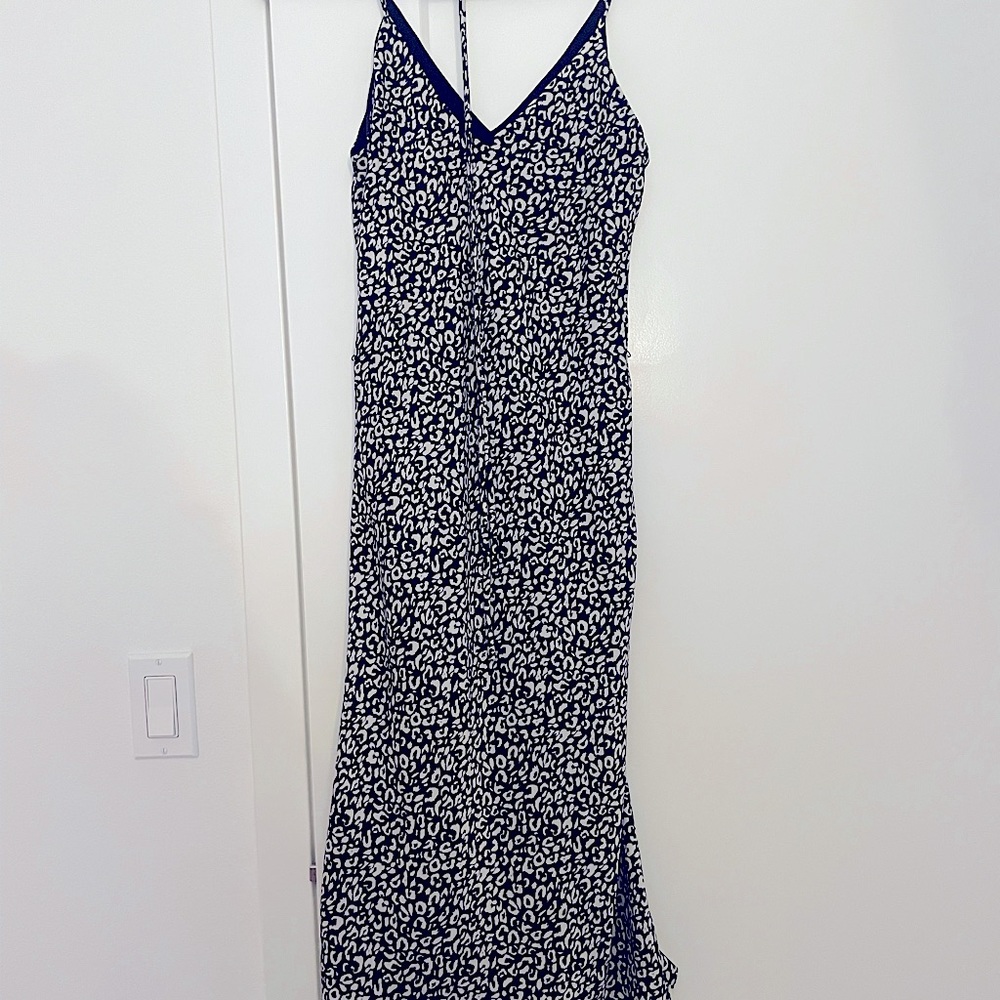 Maxi black and white leopard print dress. Brand new. Never worn.